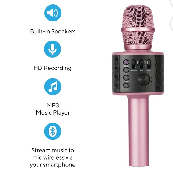 Core Innovations Wireless Bluetooth Karaoke Microphone w/Built-in Speakers NEW!! - Picture 2 of 10